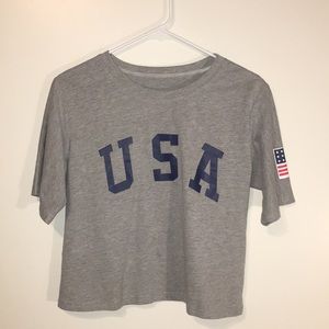 USA crop top